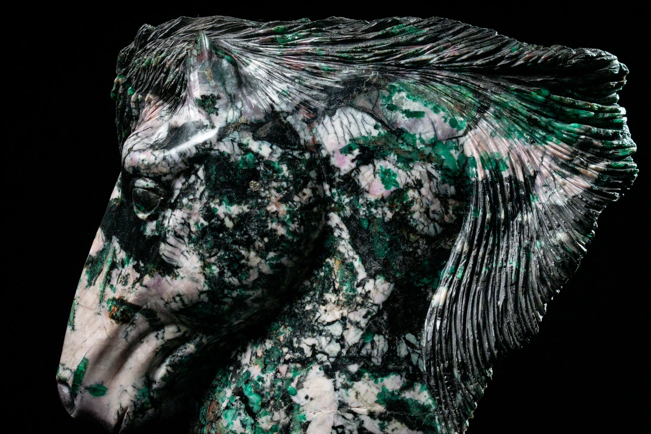 The sculpture in the studio