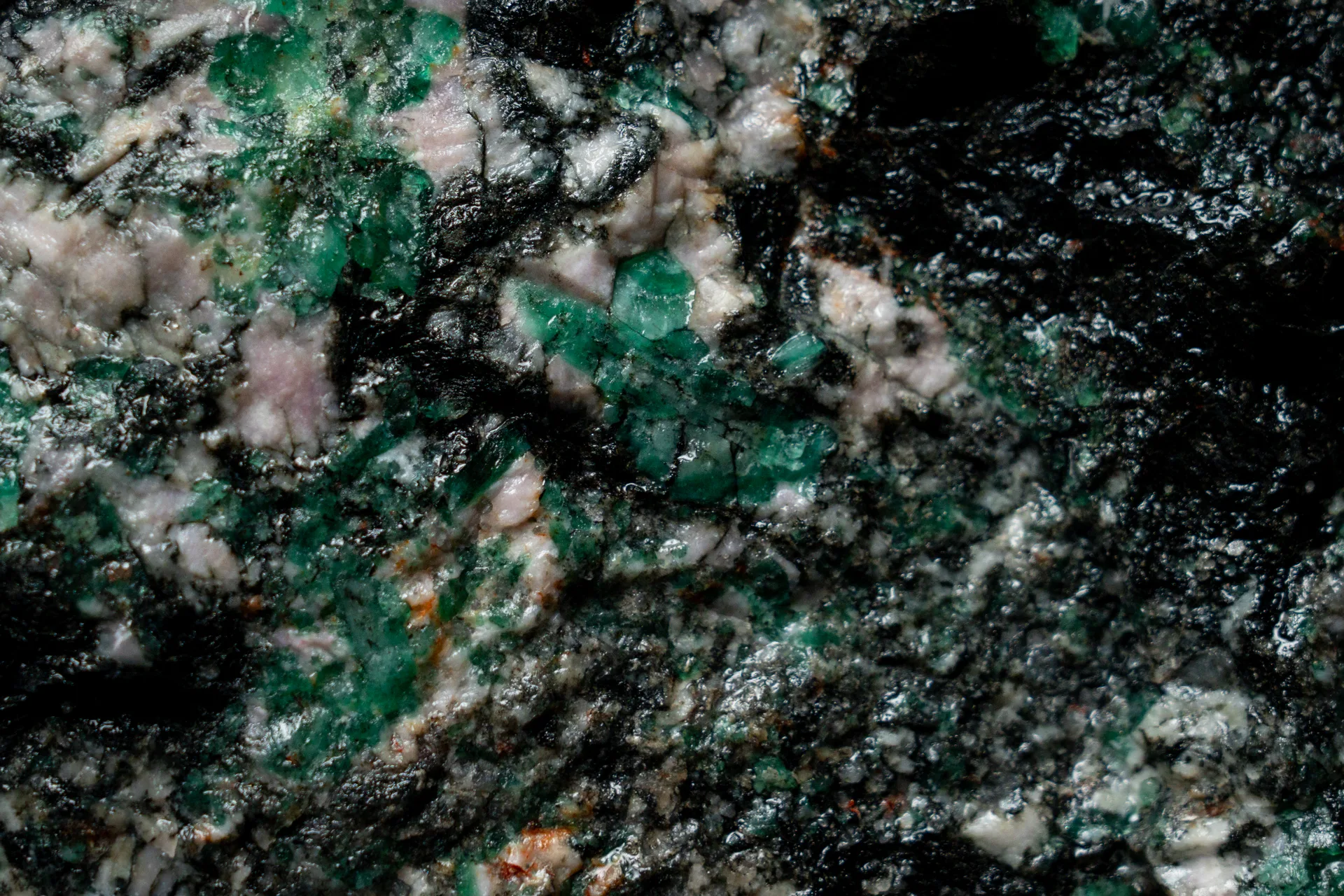 Macro of the stone surface